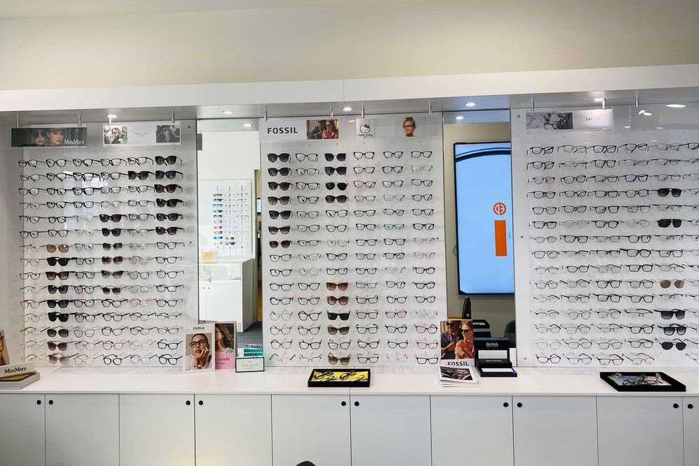 Canberra glasses in our frame board.